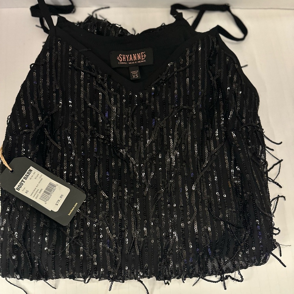 Shynne country wear black dress XS from boot barn brand new.